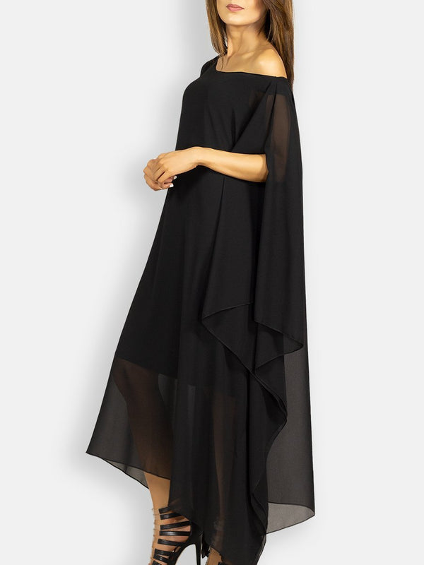 Fash Official Dress Black Long Kaftan Dress