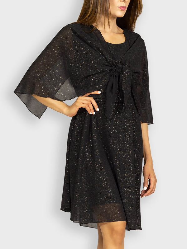 Fash Official Dress Shimmer and Shake in this Endless Styling Black Short Dress