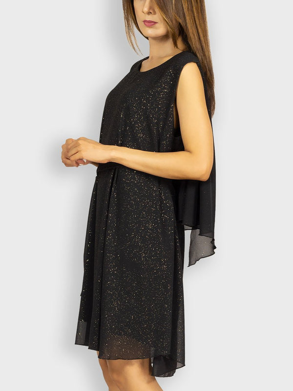 Fash Official Dress Shimmer and Shake in this Endless Styling Black Short Dress
