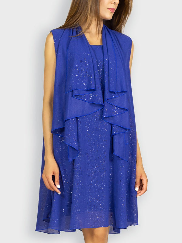 Fash Official Dress Shimmer and Shake in this Endless Styling Blue Short Dress