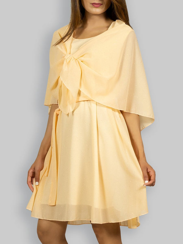 Fash Official Dress Shimmer and Shake in this Endless Styling Yellow Short Dress
