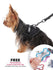 Fash Official Pet Supplies Small Black Reflective Oxford Pet Harness ~ Personalized Engraved Tag Included