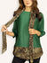 Fash Official Tops Green Leopard Print Slinky Top with Scarf