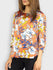 Fash Official Tops Orange Floral Printed Blouse Top