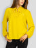 Fash Official Tops Yellow Blouse Top with Lace and Ruffles